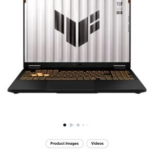 ASUS Black and Gold Laptop with Illuminated Keyboard